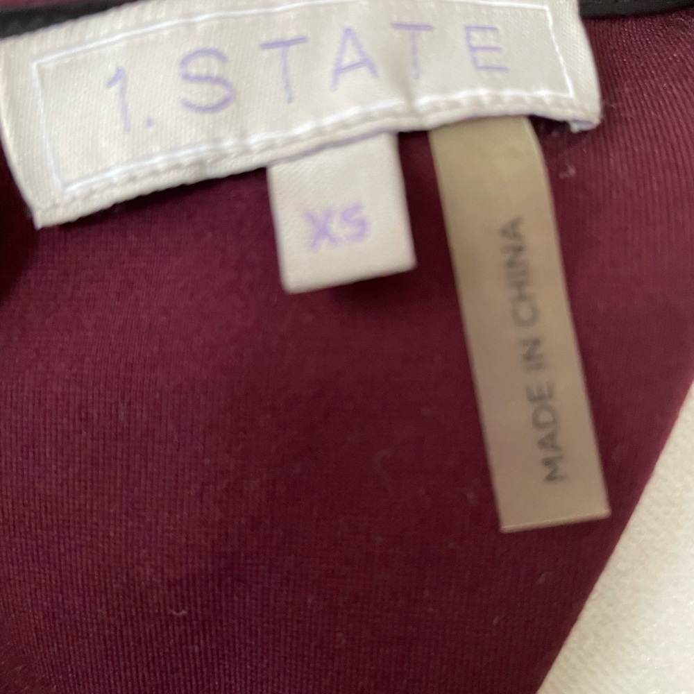 1 State maroon dress XS - Picture 4 of 5